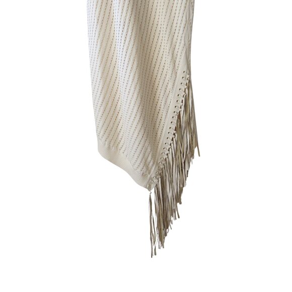 Jonathan Simkhai Eyelet Fringe Knit Midi Dress – Size M (Fits XS/S) – Excellent - Picture 3 of 7